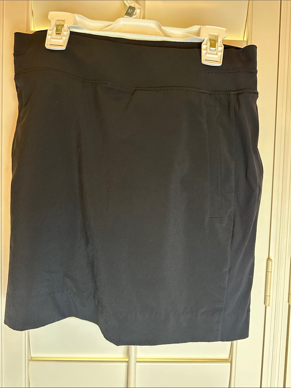 Athleta Black Performance Skirt with Hidden Waistband Detail